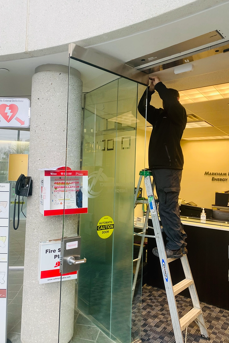 Installing New Glass Door